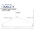 Utopia Home Plastic Hangers 50 Pack - Clothes Hanger with Hooks - Durable & Space Saving (White)