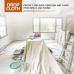 Utopia Drop Cloth for Painting (6x9 ft, 2 Pack) Washable and Reusable Canvas Fabric for Furniture & Floor Protection Highly Absorbent Paint Cover - Duck Dropcloth for Outdoor and Indoor Use