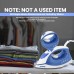 Utopia Home Steam Iron for Clothes - Non-Stick Soleplate - 1200W Clothes Iron - Textile Iron 2.3 meter Long Cord Adjustable Thermostat Control, Overheat Safety Protection & Variable Steam Control Blue